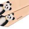Šī panda rozā šalle piemērota sieviešu somām